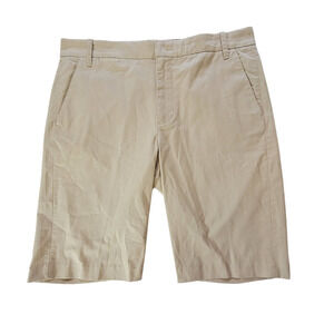 Vince Tan Flat Front Slash Pocket Bermuda Shorts Women's Size 14